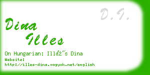 dina illes business card